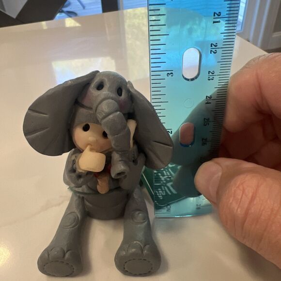 Lefton The Child Within Peanut Statue 1999 Child With Elephant Costume - Picture 11 of 11